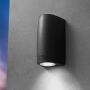 Aplique de perete Marta FMG-MARTA90-BLK 4000K-2700K 1x6W/GU10 366lm IP55 de la Fumagalli