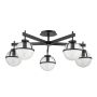Lampă de tavan Hollis HK-HOLLIS-5-C-BK 5x40 W/E14 ip44 de la Hinkley Lighting