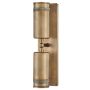 Aplique de perete Pratt HK-PRATT-2LT-SPOT-HB 3000K 2x8W/GU10 560lm ip44 de la Hinkley