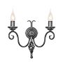Aplique de perete HARLECH HR2A-BLACK 2x60W/E14 de la Elstead Lighting