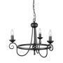 Candelabru HARLECH HR3A-BLACK 3x60W/E14 de la Elstead Lighting
