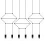 Lampă cu pendul FLUSSO LINE JD0032-6P 3000K 6x3W/G9 1440LM IP20 de la King Home
