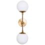 Aplique de perete Dorado LP-002/2W L 2x40W/G9 IP20 de la Light Prestige