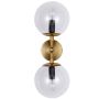 Aplique de perete Dorado LP-002/2W Transp. 2x40W/E14 IP20 de la Light Prestige