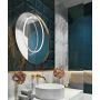 Aplique de perete Mirror LP-999/1W L WH 3000K 1x50W/LED 3000 lm IP44 de la Light Prestige