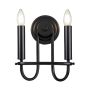 Aplique de perete Capitol Hill KL-CAPITOL-HILL2-BLK 2x40 W/E14 de la Kichler