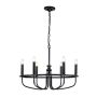 Candelabru Capitol Hill KL-CAPITOL-HILL6-BLK 6x40 W/E14 de la Kichler