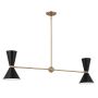 Lampă cu pendul Phix KL-PHIX-2-LINEAR-CBB 4x40W/E27 IP20 de la Kichler