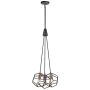 Lampă cu pendul ROCKLYN KL-ROCKLYN3-RS 3x60W/E27 de la Kichler