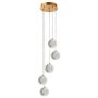Lampă cu pendul Brillant LP-3303/5P GD 3000K|4000K|6000K 5x28W/LED 2220lm IP20 de la Light Prestige