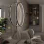 Lampă cu pendul Mirror LP-999/1P L BK 3000K 1x50W/LED 3000 lm IP44 de la Light Prestige