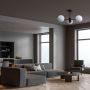 Lampă cu pendul Roma LP-1345/3P BK 3x40W/E14 IP20 de la Light Prestige
