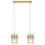Lampă cu pendul Vetro LP-2910/2L GD 2x10W/E14 IP20 de la Light Prestige