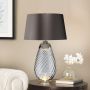 Lampă de masă LENA LARGE LENA-TL-L-SMOKE 1X7W/GU10+1x60W/E27 de la Elstead Lighting