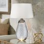 Lampă de masă LENA LARGE LENA-TL-L-SMOKE-OWSS 1X7W/GU10+1x60W/E27 de la Elstead Lighting
