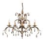 Candelabru LILY LL5-ANT-BRZ 5x60W/E14 de la Elstead Lighting