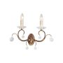 Aplique de perete LUNETTA LUN2-BRONZE 2x60W/E14 de la Elstead Lighting