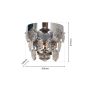 Aplique de perete GRACE ML6934 2x40W/E14 IP20 de la Milagro