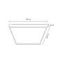Lustră de tavan QUADRO ML7932 3000K-6000K 1x66W/LED 7050lm IP20 de la Milagro