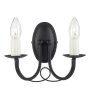 Aplique de perete MINSTER MN2-BLACK 2x60W/E14 de la Elstead Lighting