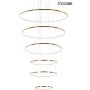 Lampă cu pendul RING SLIM MSE1501100164 3000K 130W/LED 10400lm de la King Home