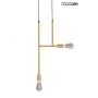 Lampă cu pendul RIVA MSE010100395 2x40W/E27 IP20 de la King Home