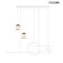 Lampă cu pendul STARS MSE010100343 3000K 1x46W/LED 3680LM IP20 de la King Home