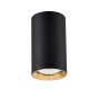 Lumină montată pe suprafață Manacor LP-232/1D - 130 BK/GD 1x50W/GU10 IP20 de la Light Prestige