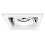 Lumină îngropată deasupra plafonului Merano LP-2790/1RS WH frame 1x50W/GU10 IP20 de la Light Prestige
