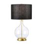 Lampă de masă Orb ORB-CLEAR-AB-BLK 1x60W/E27 de la Elstead Lighting