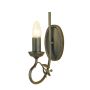Aplique de perete OLIVIA OV1-BLK-GOLD 1x60W/E14 de la Elstead Lighting