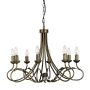 Candelabru OLIVIA OV8-BLK-GOLD 8x60W/E14 de la Elstead Lighting