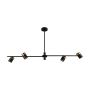 Lampă de tavan Elice PND-58892-4-BK-BRO 4x35W/GU10 IP20 de la Italux
