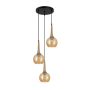 Lampă cu pendul Favera PND-42361-3A-BRO-AMB 3x40W/E27 IP20 de la Italux