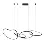 Lampă cu pendul Fonte PND-22412-S4-BK 3000K|4000K|6000K 4x60W/LED 5300lm IP20 de la Italux
