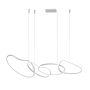 Lampă cu pendul Fonte PND-22412-S4-WH 3000K|4000K|6000K 4x60W/LED 5300lm IP20 de la Italux