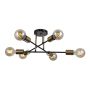 Lampă de tavan FORMIO PND-4052-6-BL-HBR 6x40W/E27 IP20 de la Italux