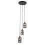 Lampă cu pendul Menfi PND-44236-3-BK-GD 3x40W/E27 IP20 de la Italux