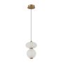Lampă cu pendul Nico PND-8545-2-AB-WH 3000K 1x8W/LED 825lm IP20 de la Italux