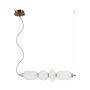 Lampă cu pendul Nico PND-8545-4H-AB-WH 3000K 1x18W/LED 1925lm IP20 de la Italux