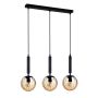 Lampă cu pendul RAVENA PND-2324-3L BK+AMB 3x10W/E27 IP20 de la Italux