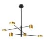 Lampă cu pendul REMDAL PND-16374-6-BK-GD-4K 4000K 36W/LED 2700LM IP20 de la Italux