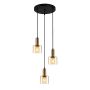 Lampă cu pendul SANTIA PND-65342-3A-BRO+AMB 3x40W/E27 IP20 de la Italux