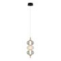 Lampă cu pendul Testa PND-84938-3-BK 3000K 1x12W/LED 790lm IP20 de la Italux