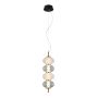 Lampă cu pendul Testa PND-84938-4V-BK 3000K 4x16W/LED 1000lm IP20 de la Italux