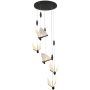 Lampă cu pendul BEE LAMP MP0090-5 black 3000K 5x20W/LED 1600 lm IP20 de la Step Into Design