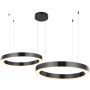 Lampă cu pendul CIRCLE 2in1 ST-8848-40+60 black 3000K 2x53W/LED 5035lm IP20 de la Step Into Design