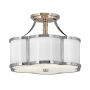 Lampă de tavan CHANCE QN-CHANCE-SF-S-PN 2x60W/E27 de la Quintiesse