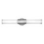 Aplique de perete FACET QN-FACET-LED2-PC-BATH 3000k 2x12W/LED 2160LM IP44 de la Quintiesse