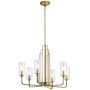Candelabru KIMROSE QN-KIMROSE6-BNB 6x40W/E14 de la Quintiesse